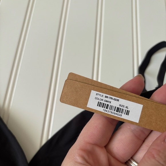 SKIMS | Women's Fits Everybody Crossover Triangle Bralette Black Onyx XL NWT - Picture 5 of 6